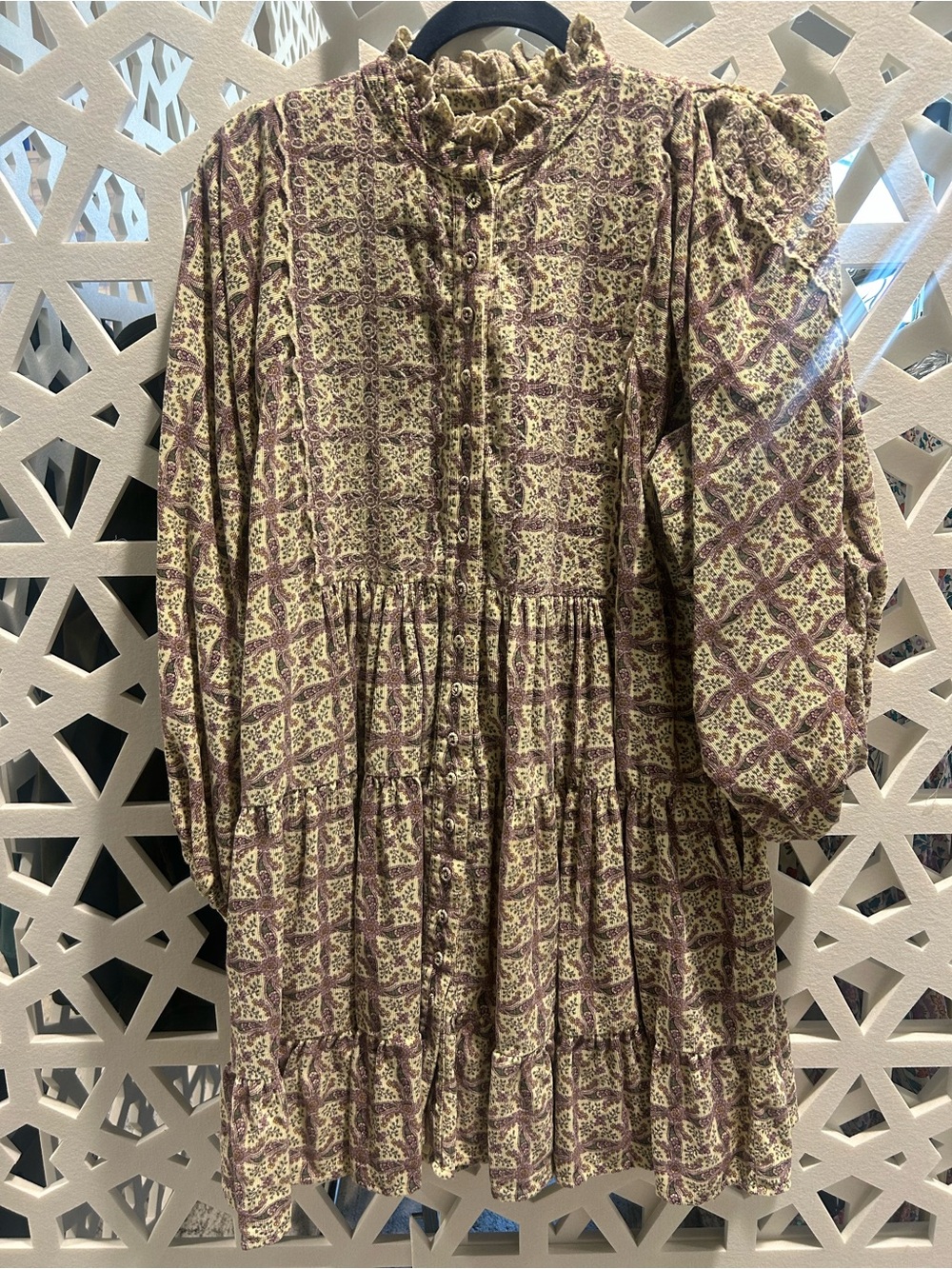ByTimo Women's Mini Dress - Casual Ruffled Button Front